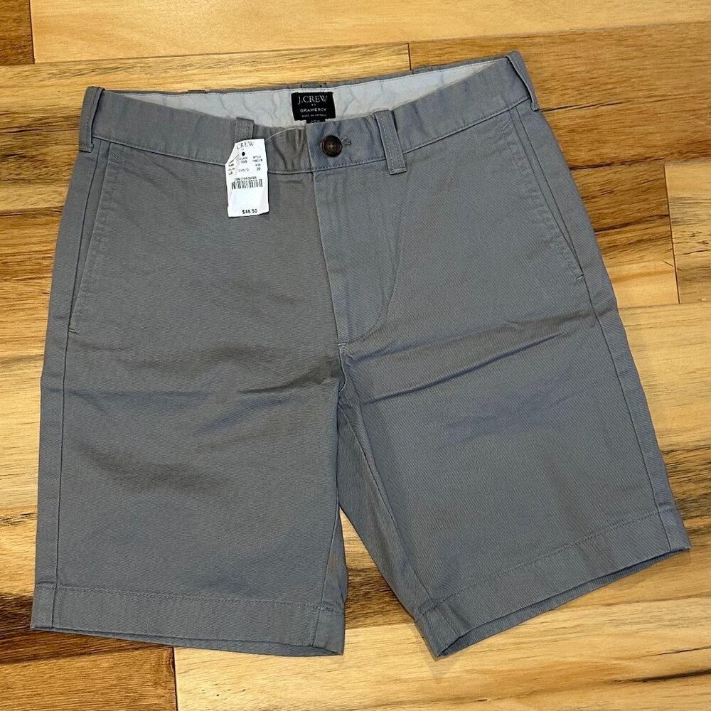 Men's J.Crew Gramercy Shorts – Size 29, New with Tags, Grey, Versatile Basic